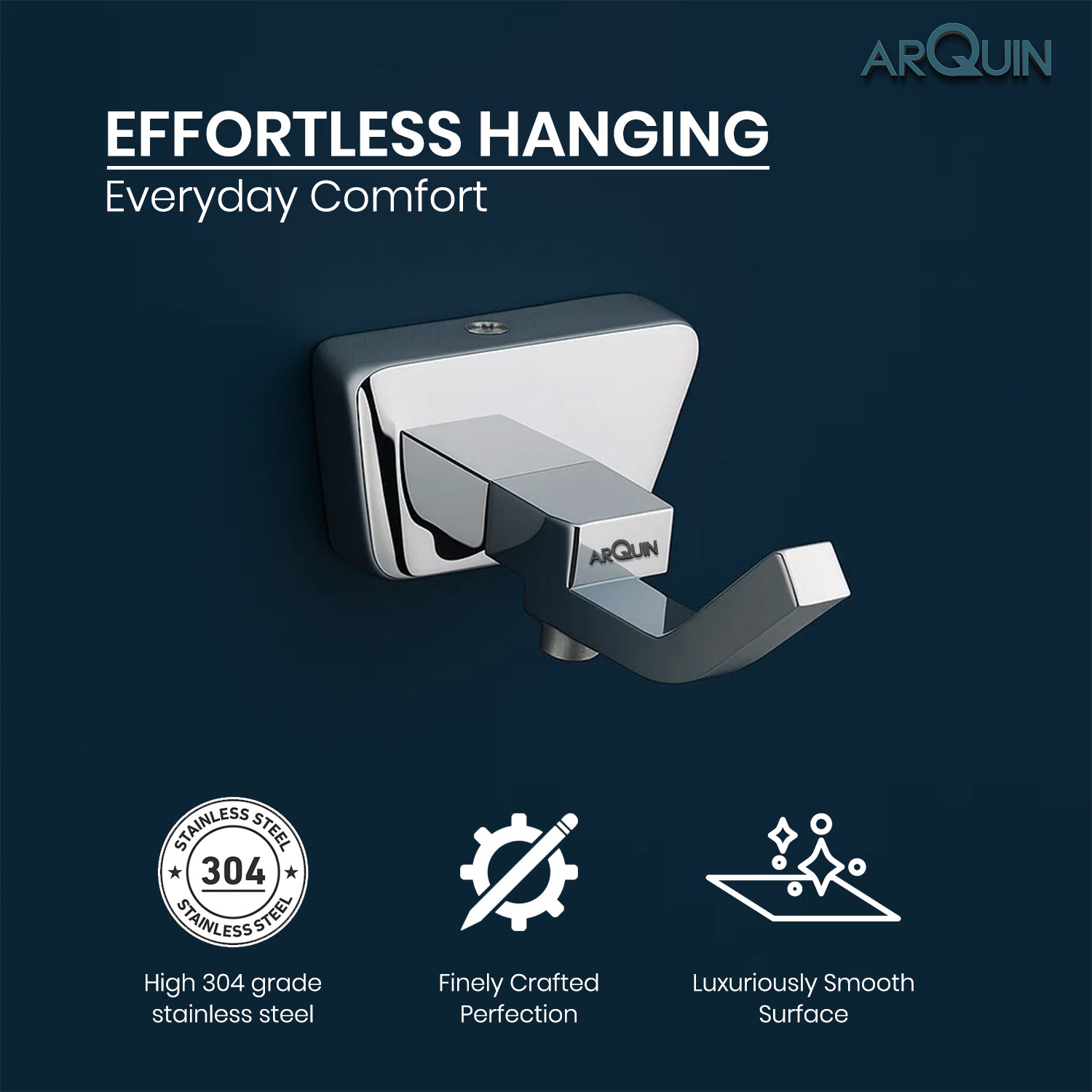 Heavy Grade Stainless Steel Robe Hook for Towel & Cloths