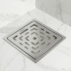 Square Floor Drainer 304 SS Grade with Cockroach Trap (5X5 Inch)