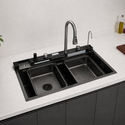 Piano Smart Kitchen Sink (30x18x9 Inch)