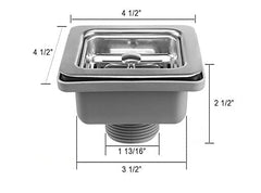 21x18x9 Inch 304 Grade Handmade Single Bowl Kitchen Sink Stainless Steel