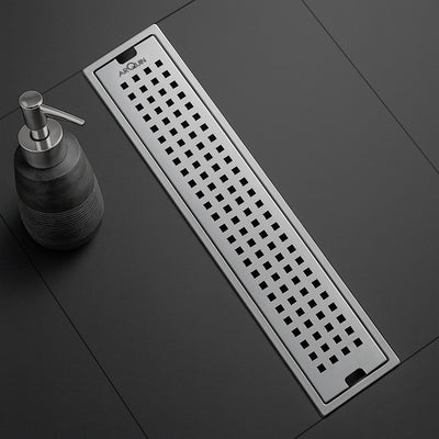 Shower Water Drain Channel SS 304 Grade with Cockroach Trap (24X4 Inch)