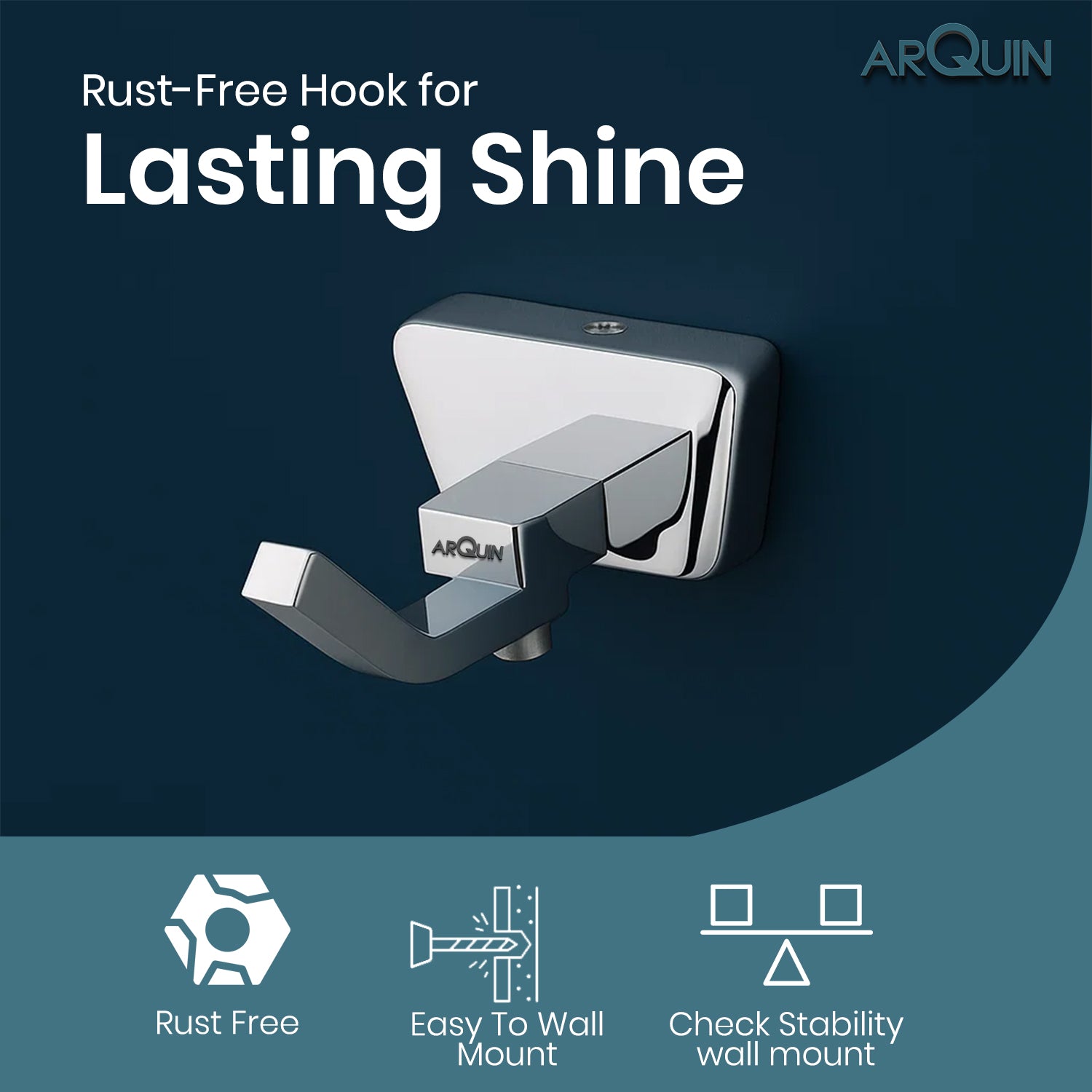 Heavy Grade Stainless Steel Robe Hook for Towel & Cloths