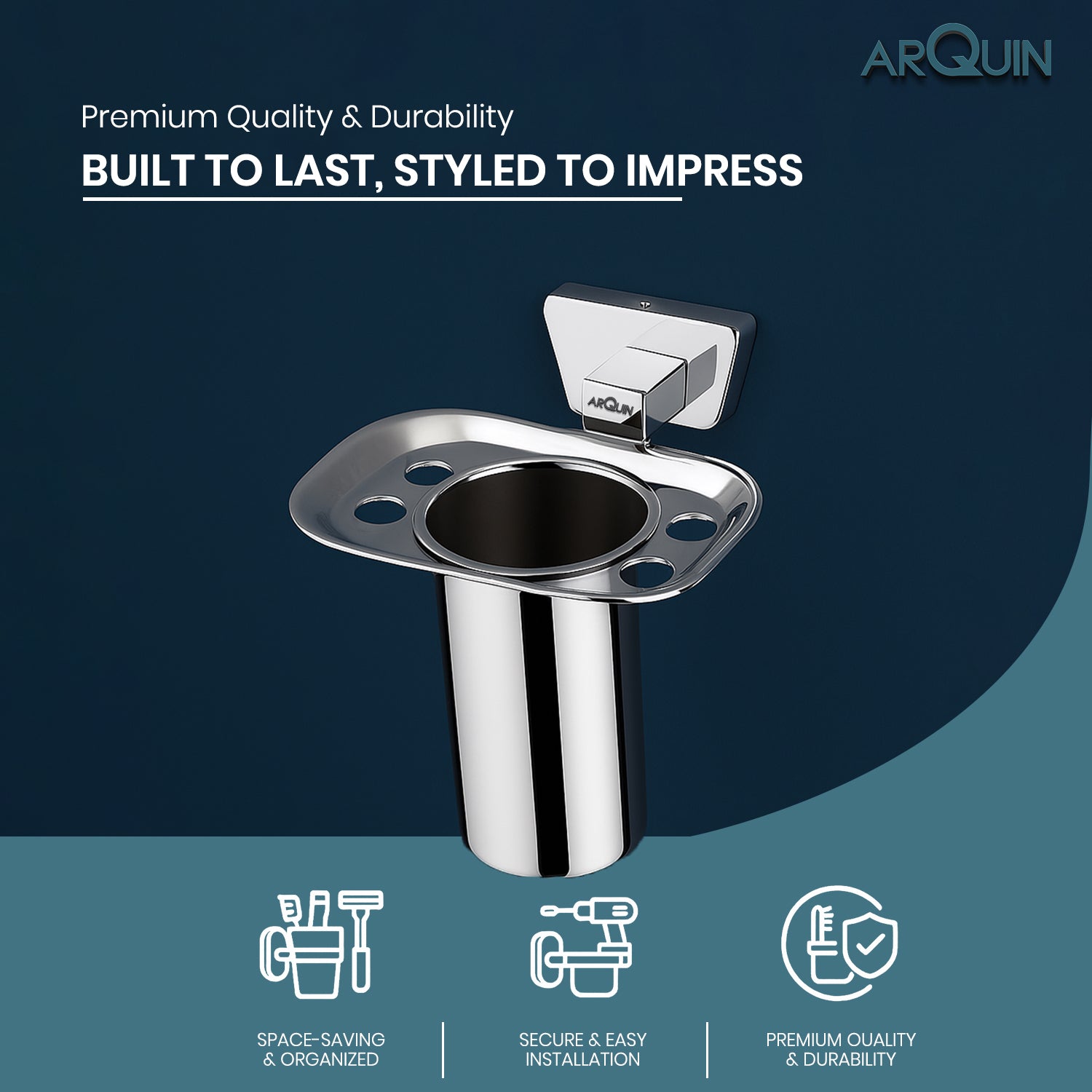 Heavy Grade Tumbler Holder for Bathroom