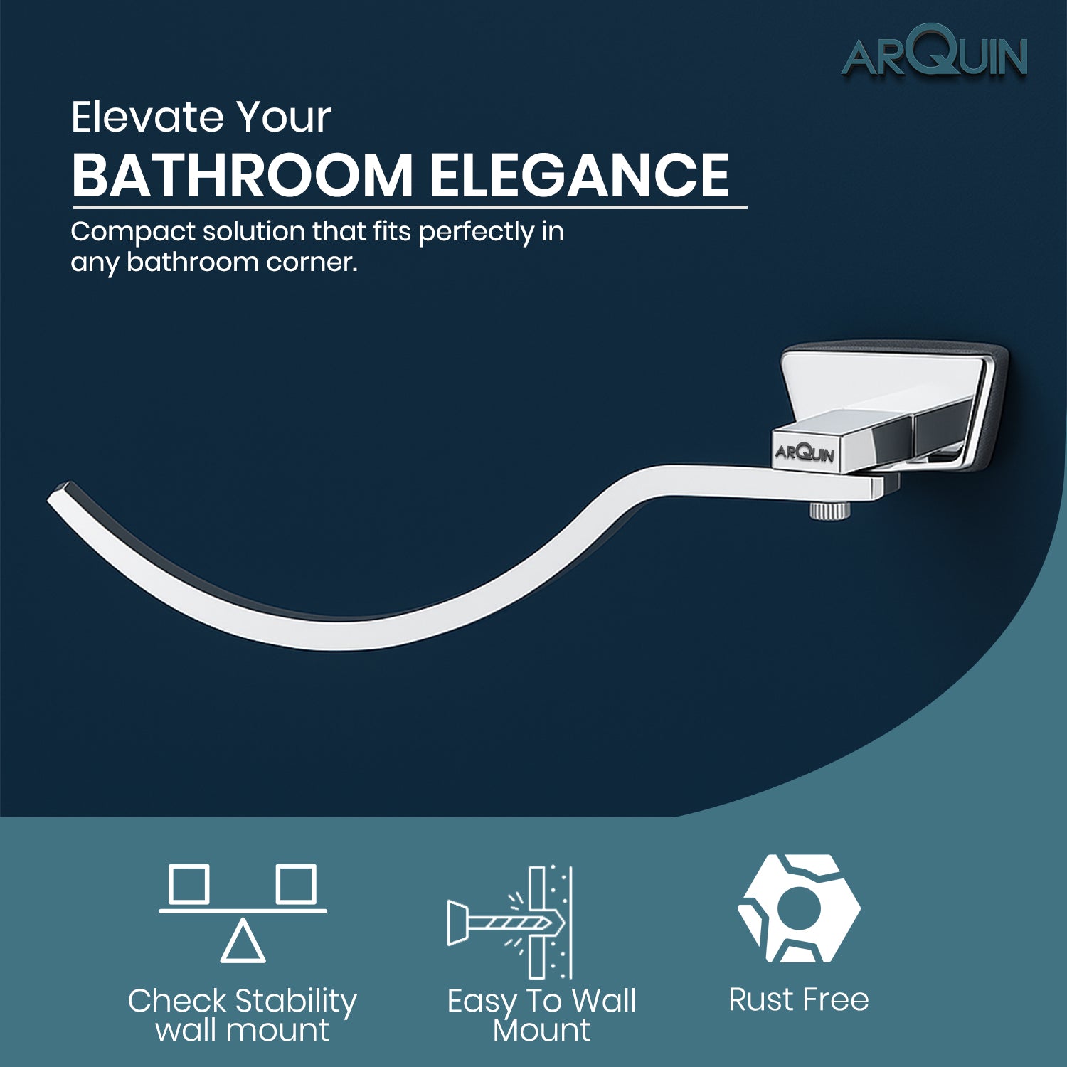 Heavy Grade Stainless Steel Towel Ring & Napkin Holder for Bathroom