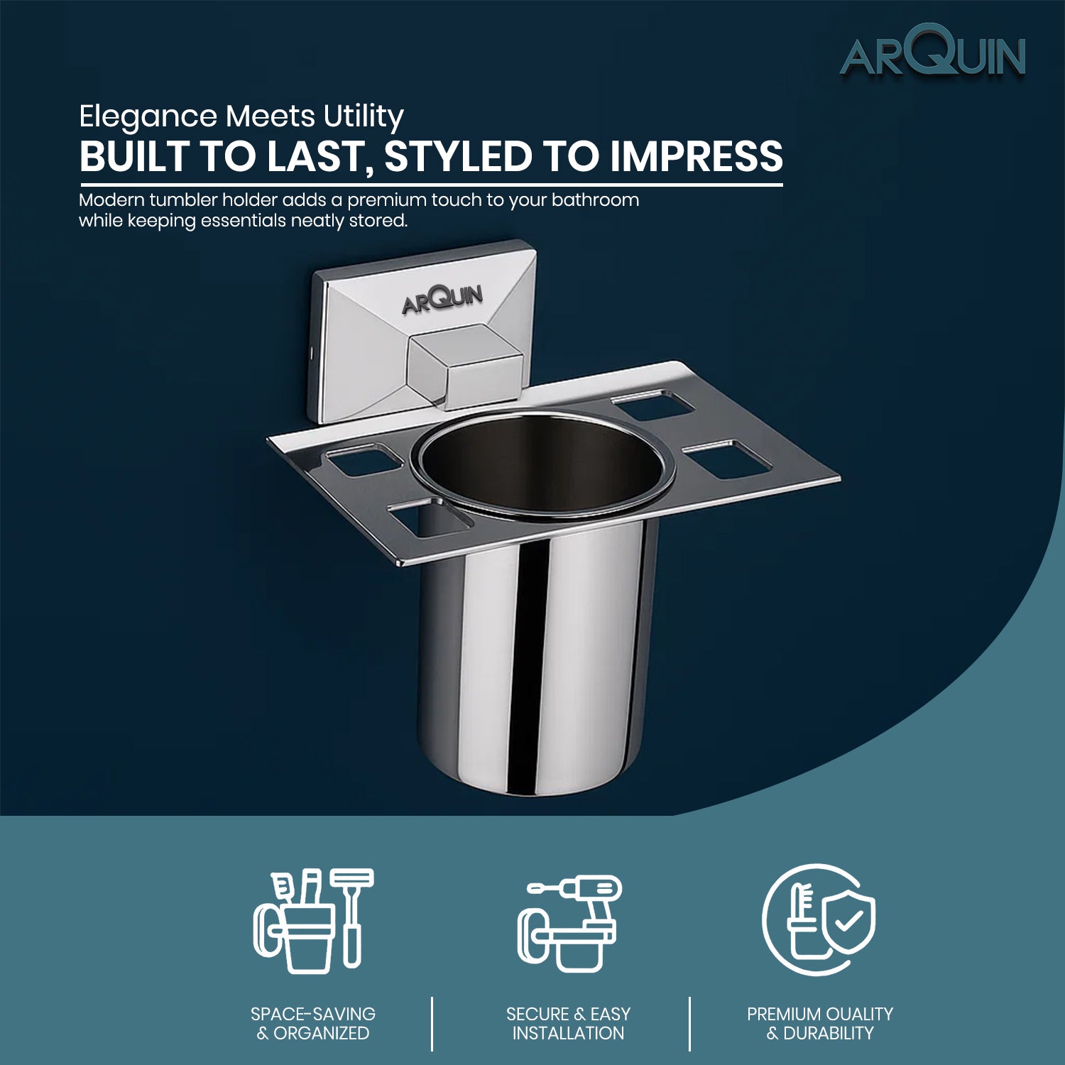 Heavy Grade Tumbler Holder for Bathroom