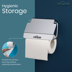 ARQUIN Heavy Grade Stainless Steel Toilet Paper & Tissue Paper Roll Holder