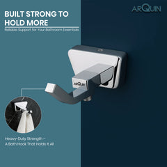 ARQUIN Heavy Grade Stainless Steel Robe Hook for Towel & Cloths