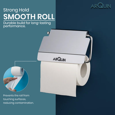 Heavy Grade Stainless Steel Toilet Paper & Tissue Paper Roll Holder