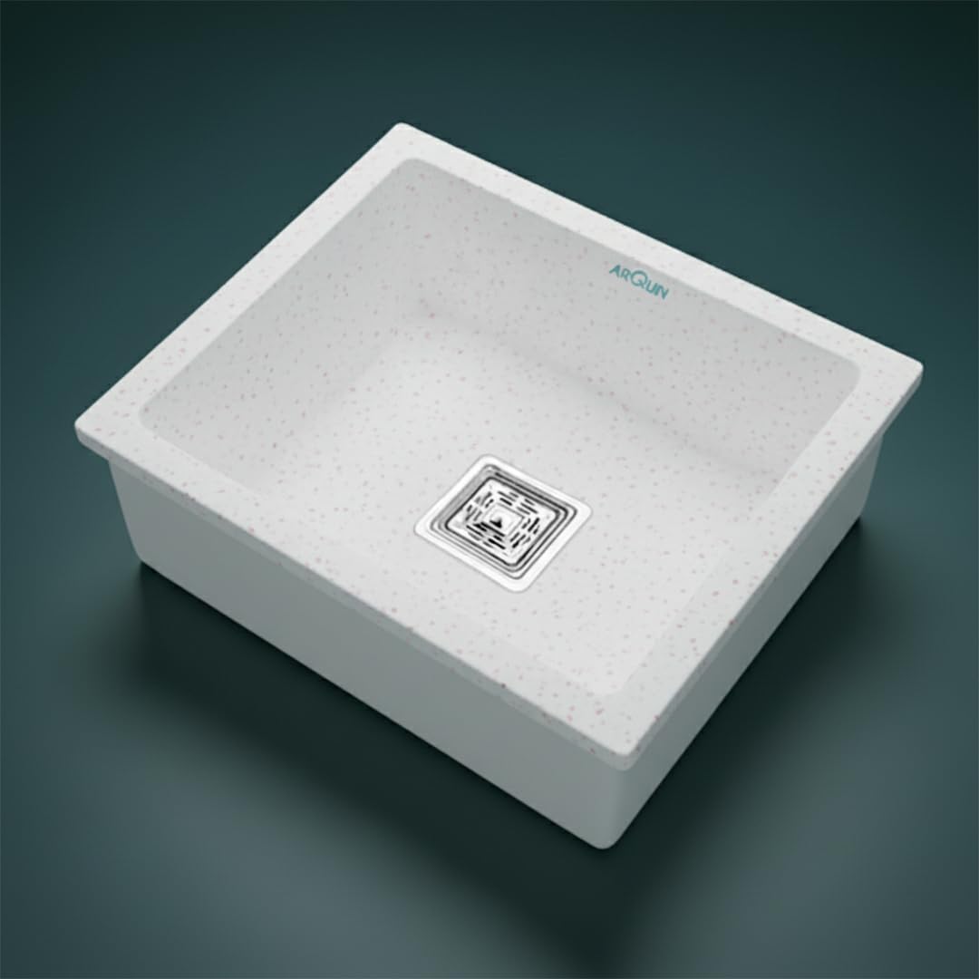 21x18x9 Inch Rosa Quartz Single Bowl Kitchen Sink