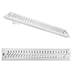 Shower Water Drain Channel SS 304 Grade with Cockroach Trap (30x4 Inch)