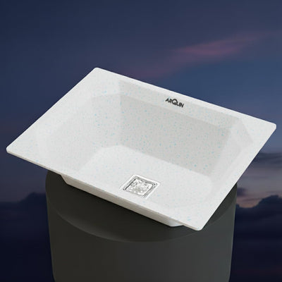24x18x9 Inch Sand Pluto Quartz Single Bowl Diamond Kitchen Sink