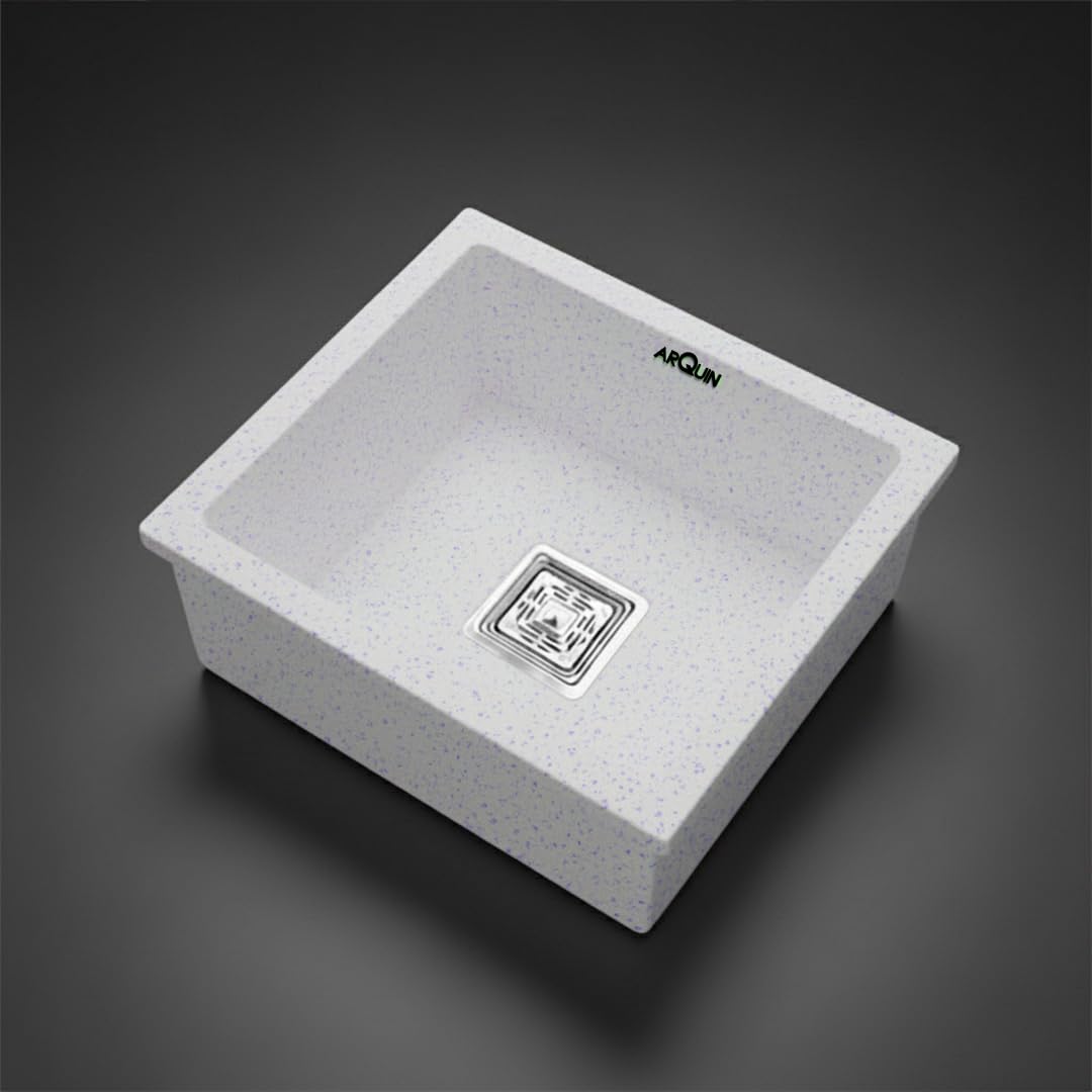 18x16x9 Inch Sand Pluto Quartz Single Bowl Kitchen Sink
