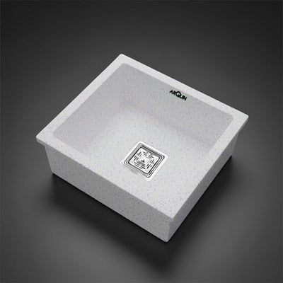 18x16x9 Inch Sand Pluto Quartz Single Bowl Kitchen Sink