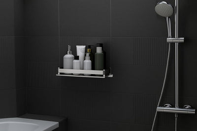 Bathroom Shelf And Racks Wall Mounted Shelves (5x18 Inch) Stainless Steel