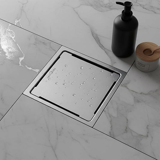 Square Floor Drainer 304 SS Grade Without Cockroach Trap (5X5 Inch)