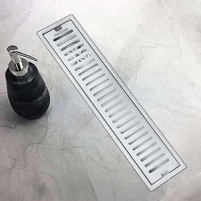Shower Drain Channel SS 304 Grade with Cockroach Trap (30x4 Inch)