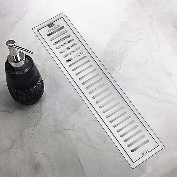 Shower Drain Channel SS 304 Grade with Cockroach Trap (30x4 Inch)
