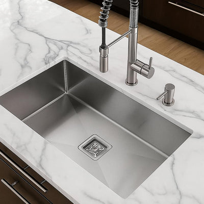 30x20x10 Inch 304 Grade Handmade Single Bowl Kitchen Sink Stainless Steel