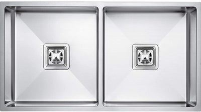 45x20x9 Inch Heavy Grade Handmade Double Bowl Kitchen Sink