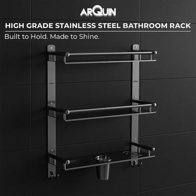 6 in 1 Bathroom Shelf Stainless Steel