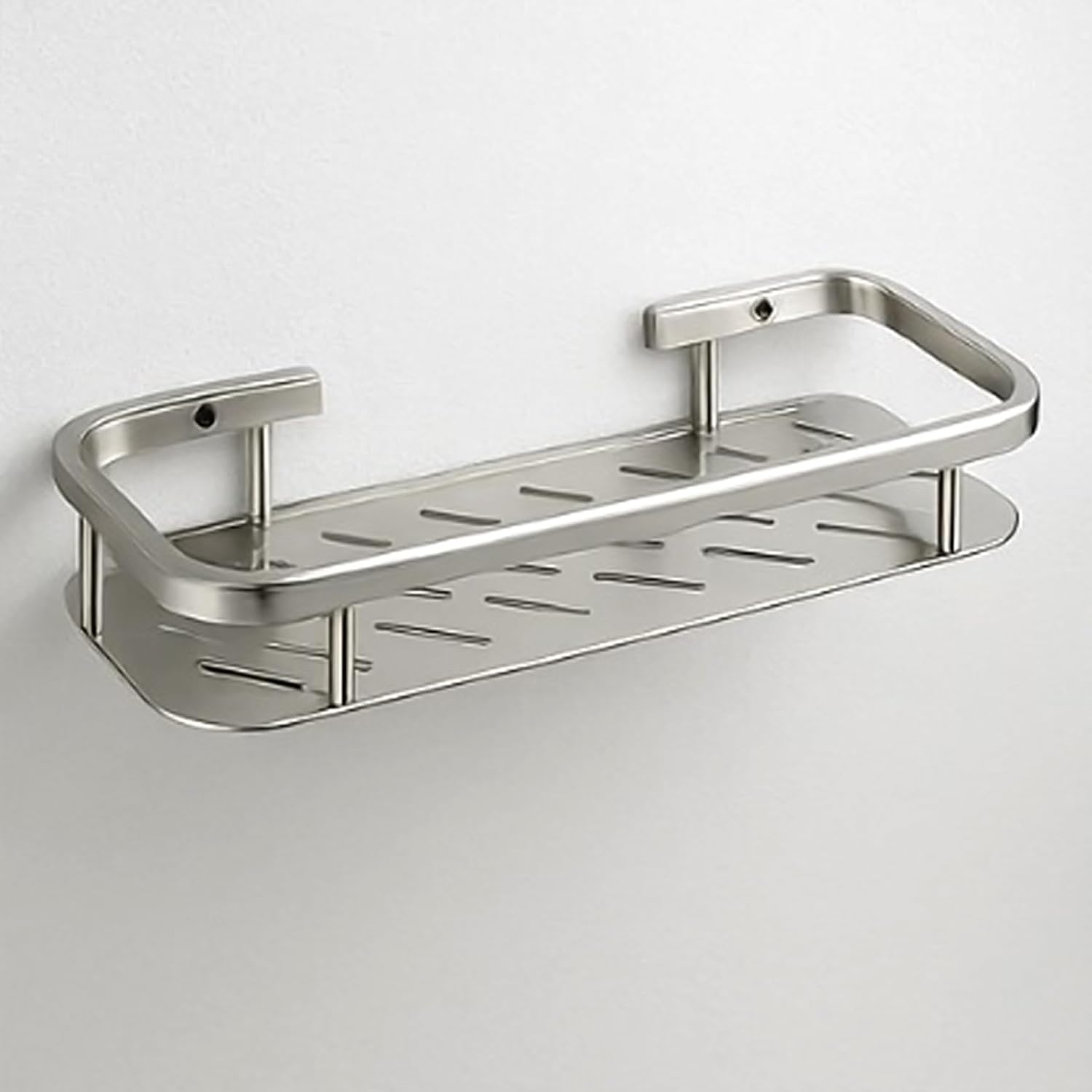 Bathroom Shelf for Wall (5x12 Inch) Stainless Steel Single Matrix