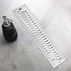 Shower Water Drain Channel SS 304 Grade with Cockroach Trap (30x4 Inch)