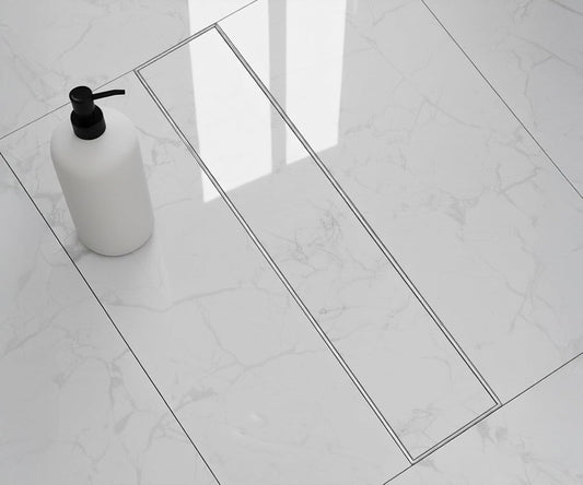 Tile Insert Shower Drainer Channel 30x4 Inch | Bathroom Drainer (1mm Thickness)