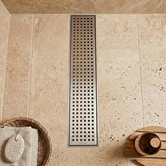 Shower Drain Channel SS 304 Grade with Cockroach Trap (30x4 Inch)