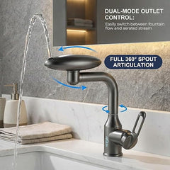 Waterfall Pull Down Kitchen Sink Faucet |Water Saving Aerated Flow | Sink Faucets (4 Mode Faucet)
