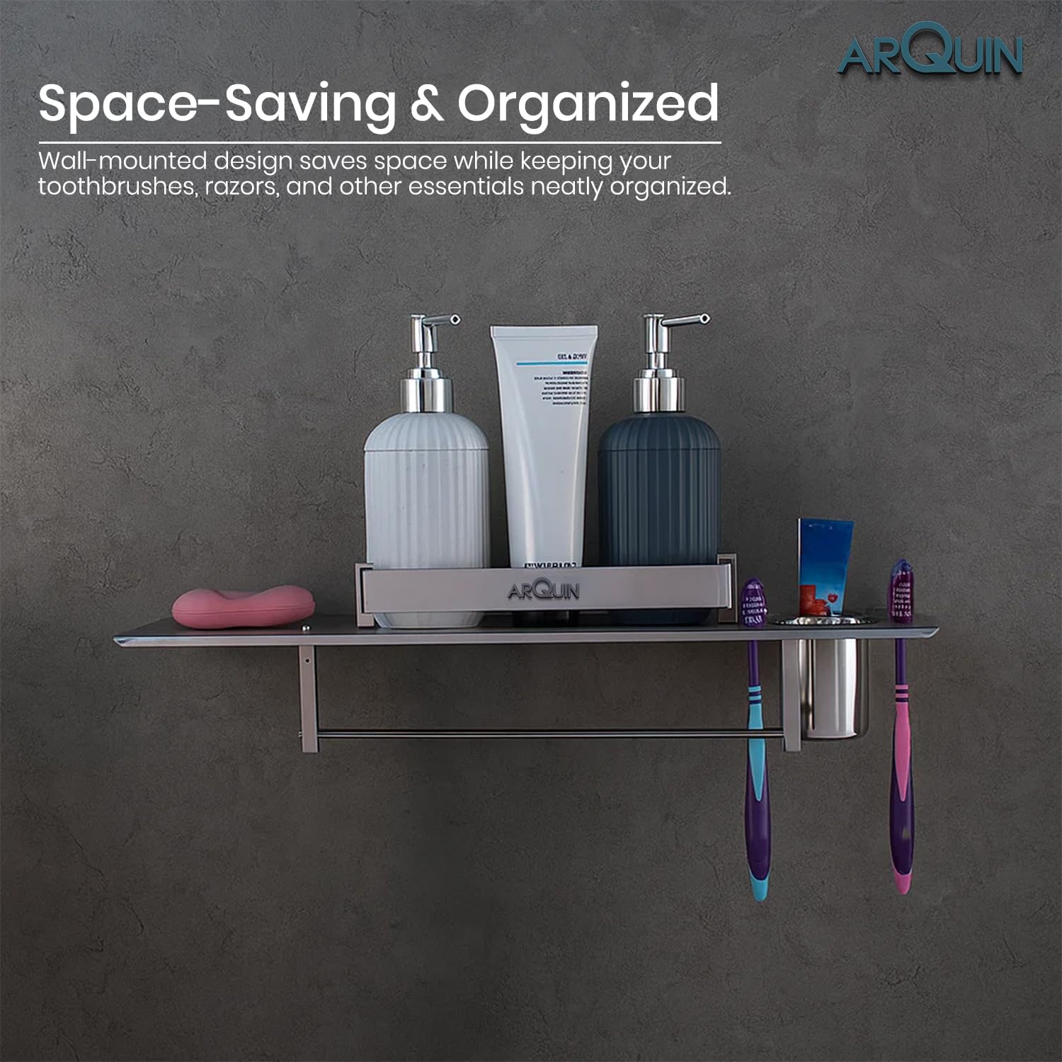 4 in 1 Shelf Bathroom Shelf Stainless Steel
