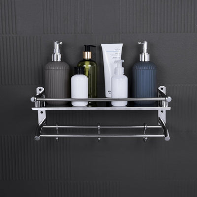 Multipurpose Double Layer 2-Tier Shelf Stainless Steel