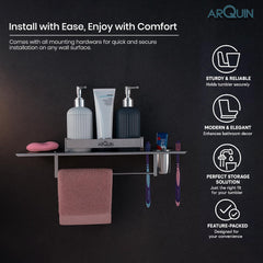 ARQUIN 4 in 1 Shelf Bathroom Shelves | 304 Stainless Steel
