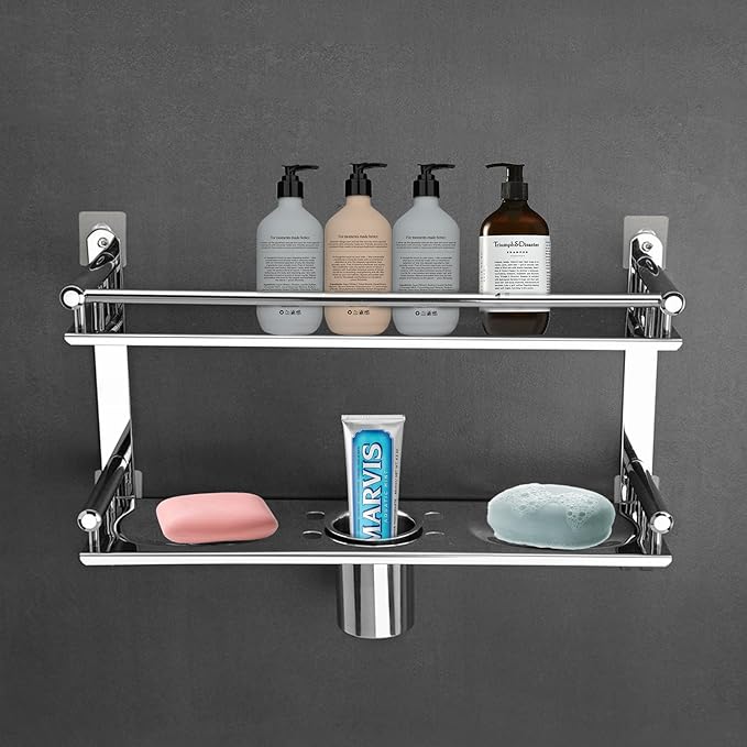 5 in 1 Bathroom Shelf Stainless Steel