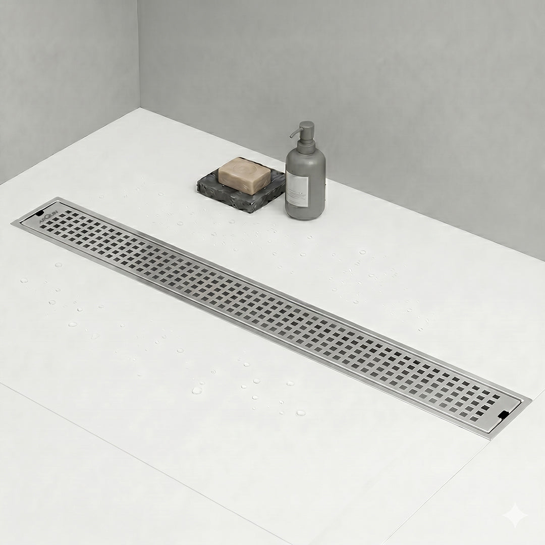 Shower Drain Channel SS 304 Grade with Cockroach Trap (30x4 Inch)