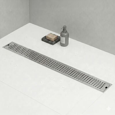 Shower Drain Channel SS 304 Grade with Cockroach Trap (30x4 Inch)
