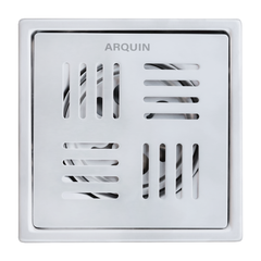Sliver-Matt  Square Floor Drainer with Cockroach Trap (5X5 Inches)