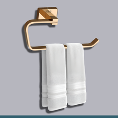 Arquin Stainless Steel Rose Gold Napkin Ring for Bathroom (21.5X5.2X9.8 CM)