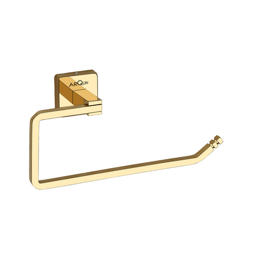 Arquin Stainless Steel Gold Napkin Ring for Bathroom (21.4X5.3X10.5 CM)