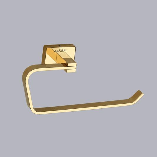 Arquin Stainless Steel Gold Napkin Ring/Holder for Bathroom (21.5X5.2X9.8 CM)