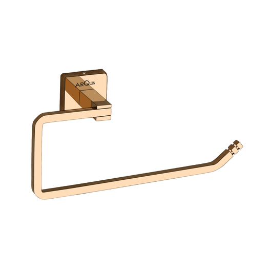Arquin Stainless Steel Rose Gold Napkin Ring for Bathroom (21.4X5.3X10.5 CM)