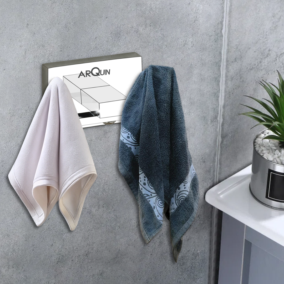 Stainless Steel Chrome Robe & Towel Hook for Bathroom (7.8X5X4 CM)