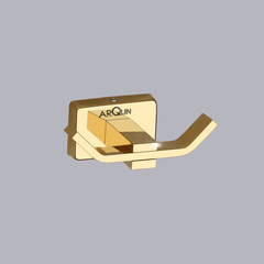 Arquin Stainless Steel Gold Robe/Towel Hook for Bathroom (9.3X5.2X3.6 CM)