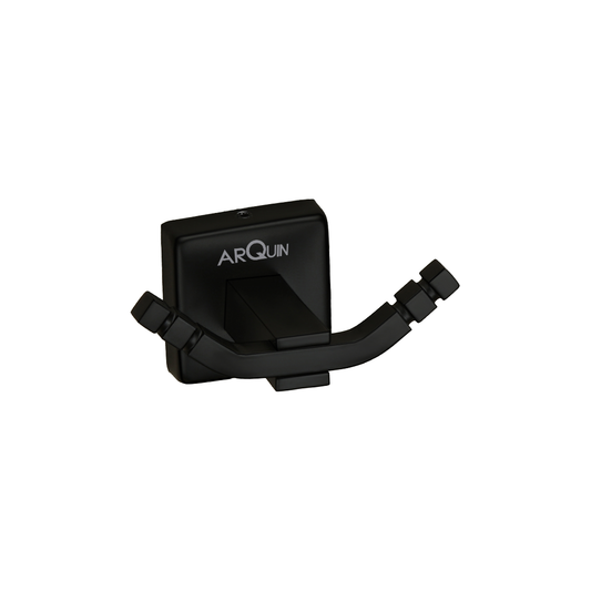 Arquin Stainless Steel Black Matt Robe/Towel Hook for Bathroom (9.1X5.4X4.6 CM)