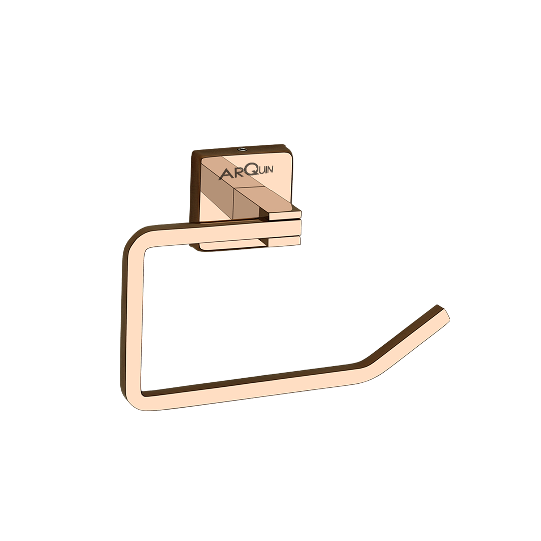 Arquin Stainless Steel Rose Gold Toilet Paper Holder for Bathroom