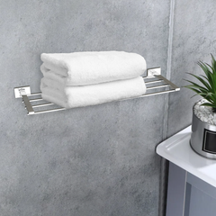 Arquin Stainless Steel Chrome Towel Rack for Bathroom (61X21X4 CM)