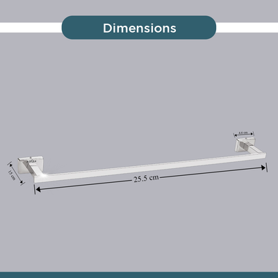 Stainless Steel Chrome Towel Rod for Bathroom (61X7.2X3.6 CM)