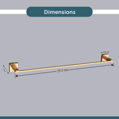 Arquin Stainless Steel Rose Gold Towel Rod/Stand for Bathroom (61X7X4.6 CM)
