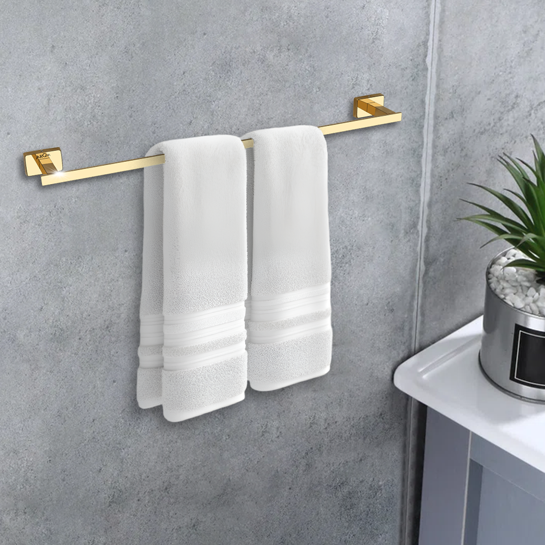 Stainless Steel Gold Towel Rod/Stand for Bathroom (61X7.2X3.6 CM)