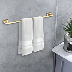 Arquin Stainless Steel Gold Towel Rod/Stand for Bathroom (61X7.2X3.6 CM)