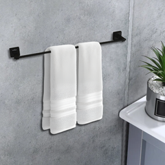 Arquin Stainless Steel Black Matt Towel Rod/Stand for Bathroom (61X7X4.6 CM)